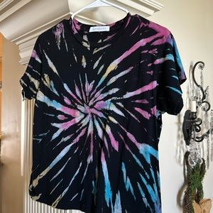 Daydreamer Black Tie-Dye Short Sleeve Tee